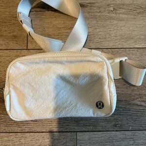 Lululemon Cream Belt Bag